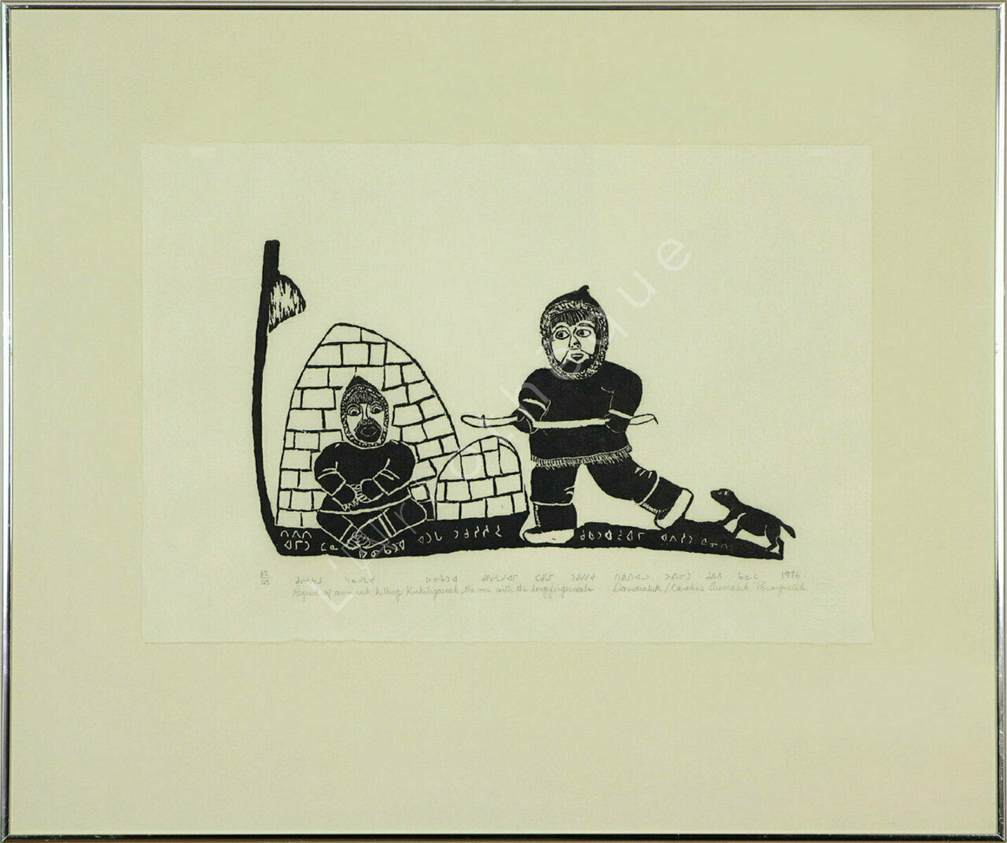 Legend of an Inuk killing Kukiligasiak, the one with the long fingernails