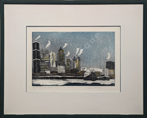 La ville sous la neige