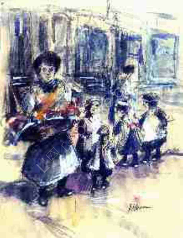 Street Scene with Children…