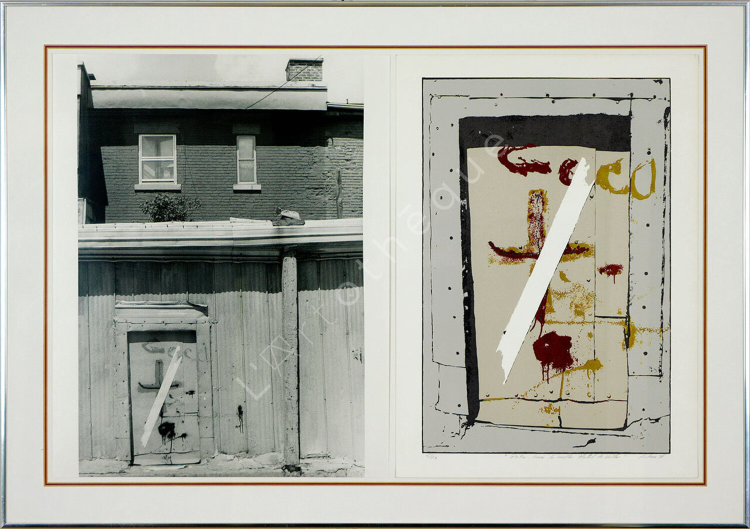 Porte dans la ruelle Hôtel de ville