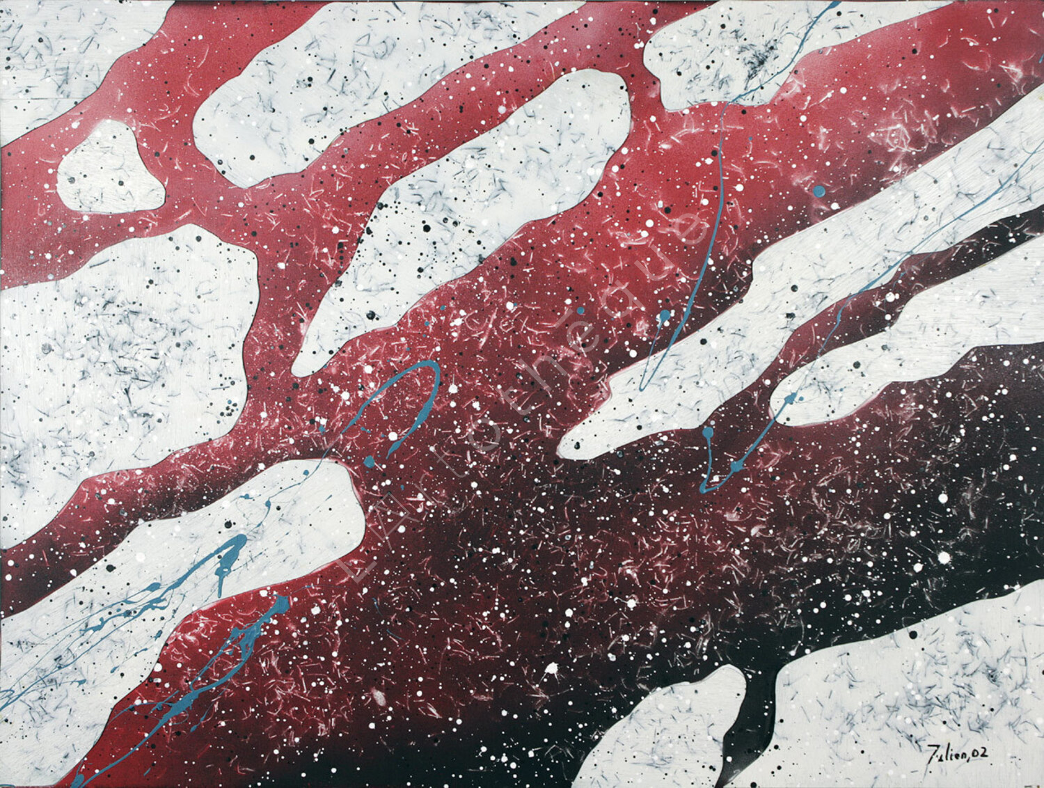 Variation en rouge et blanc