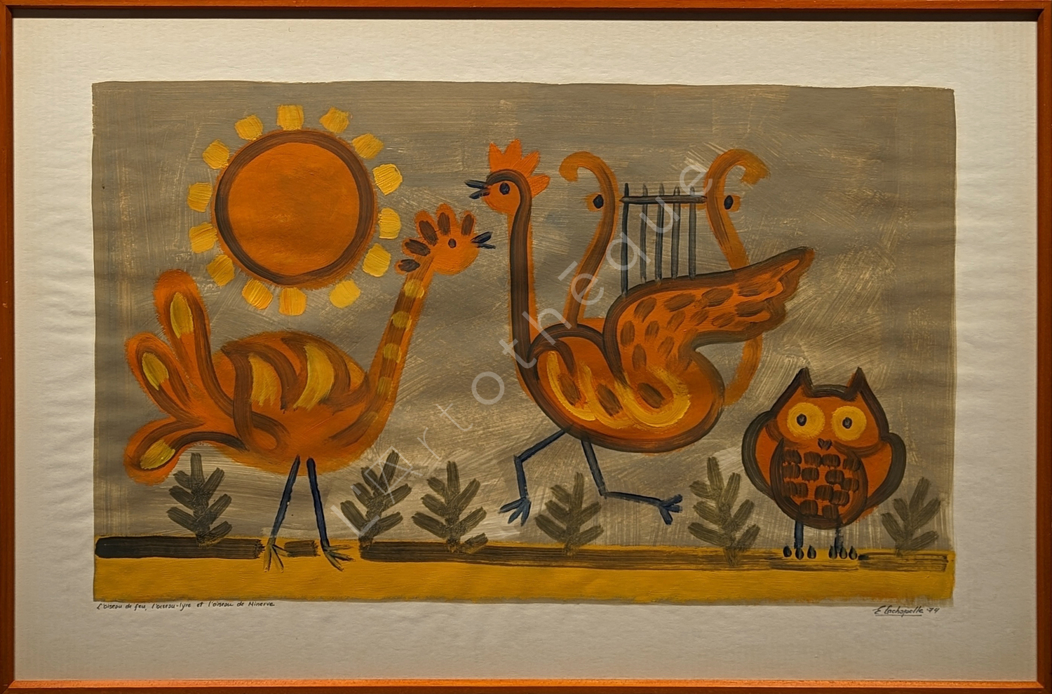 L'oiseau de feu, l'oiseau-lyre et l'oiseau de Minerve